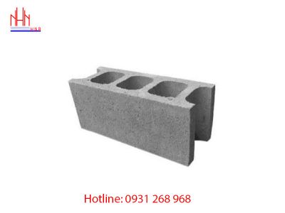 Block bricks with 3 holes 190x190x390